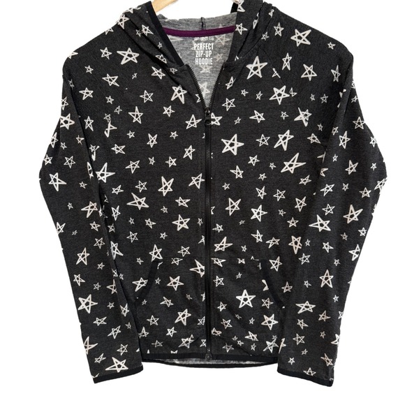 SO So Juicy Other - SO So Juicy Kids Youth Perfect Zip Up‎ Hoodie Gray White Star Print Size 14
